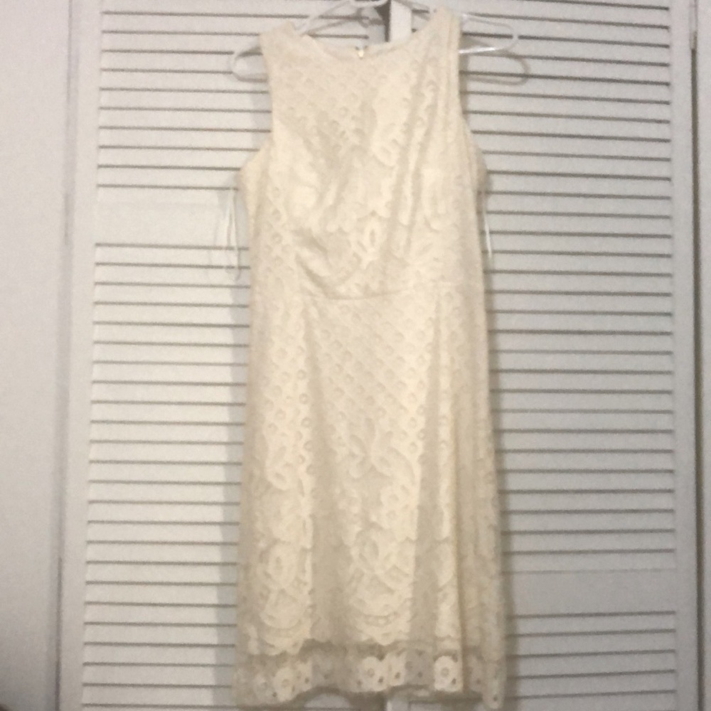 DANNY AND NICOLE WHITE DRESS